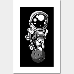 Astronaut Skater Boy Posters and Art